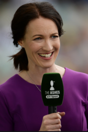 Cricket commentator Alison Mitchell